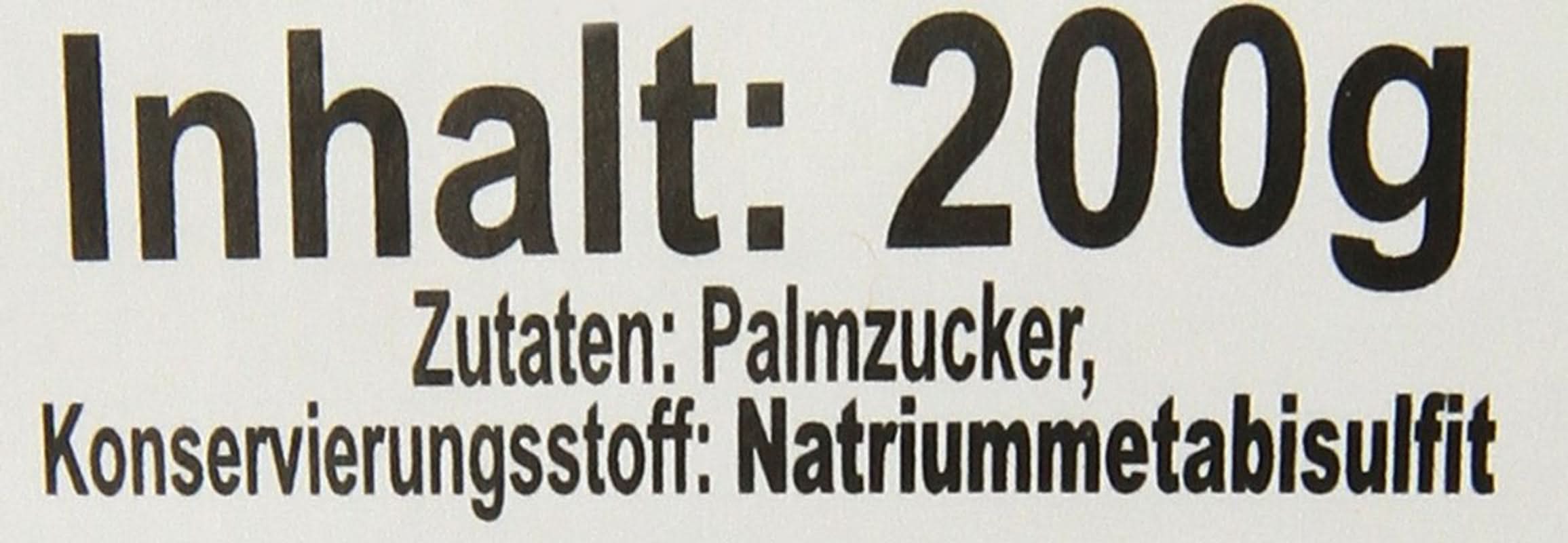 Palmzucker, Scheiben (1 X 200 G) Sødemidler Naty Shop