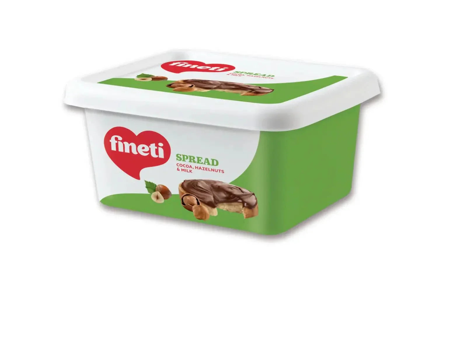 Fineti, Fløde med kakao, hasselnødder og mælk 200g Glasur og Decor Naty Shop 600 gram