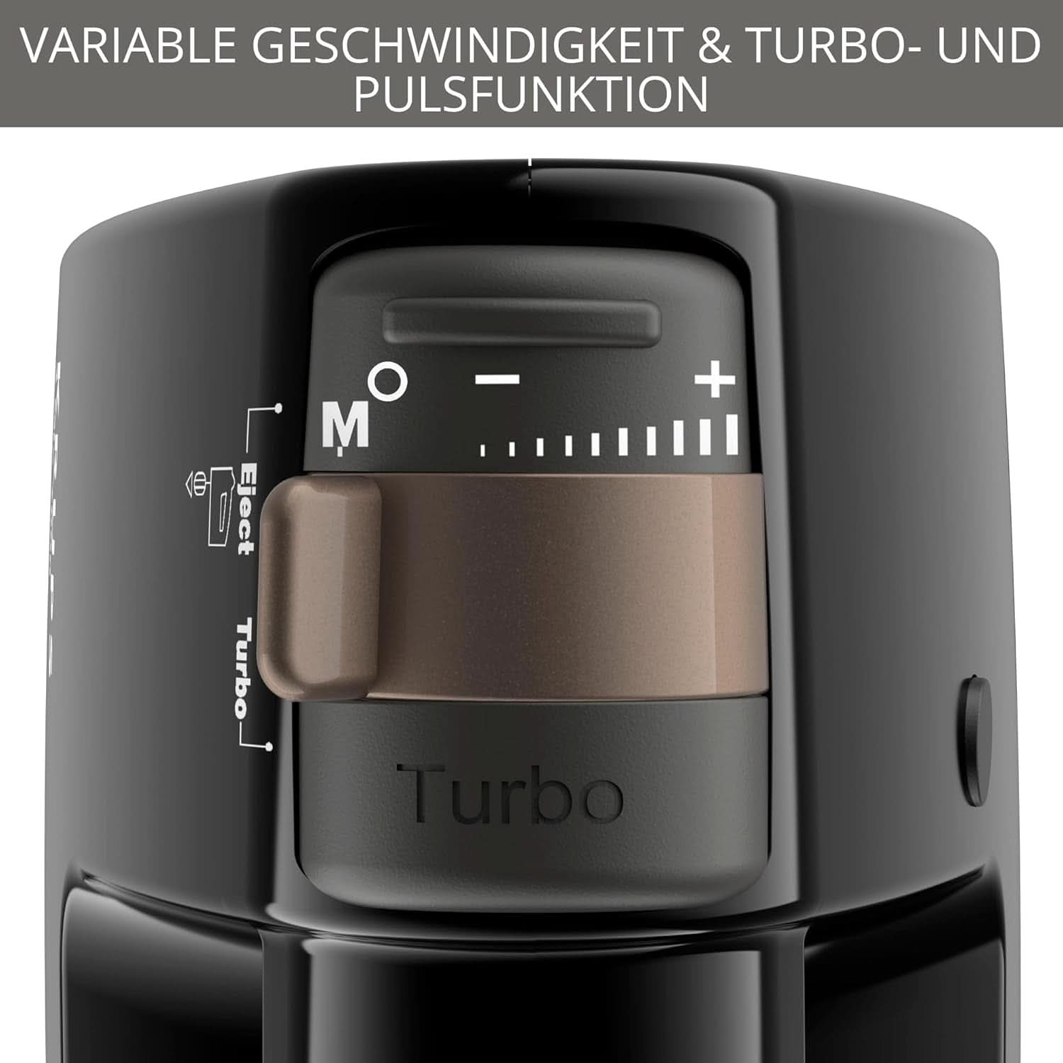 Krups 3Mix 7000 Håndmixer 60 Jahre Special Edition, 500 Watt, Knet- Und Rührhaken Aus Edelstahl, Langes Netzkabel, Zubehörtasche, F6085811, Schwarz/Kupfer Kitchen Naty Shop