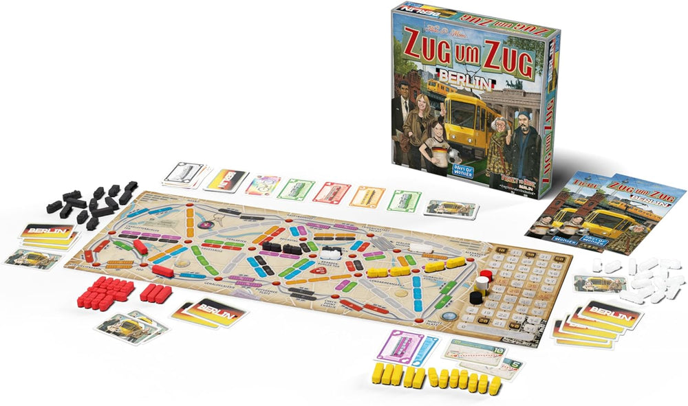Days of Wonder, Ticket to Ride: Berlin, familiespil, brætspil, 2-4 spillere, i alderen 8+, 10-15 minutter, tysk