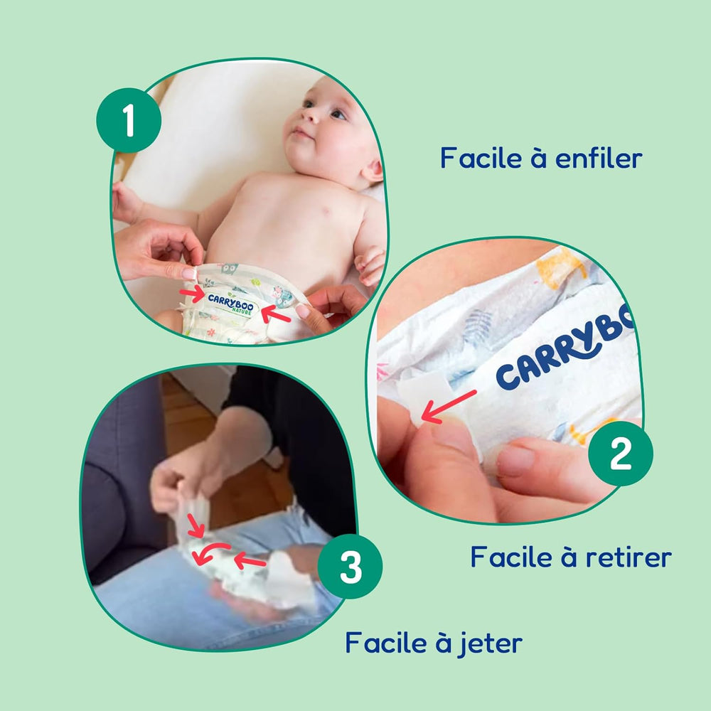 - Ble størrelse 4 (7 – 18 kg) – til følsom hud – naturlig og meget absorberende – 12 timers lækagesikker – ohne unerwünschte Inhaltsstoffe – fremstillet i Frankrig – 132 bleer