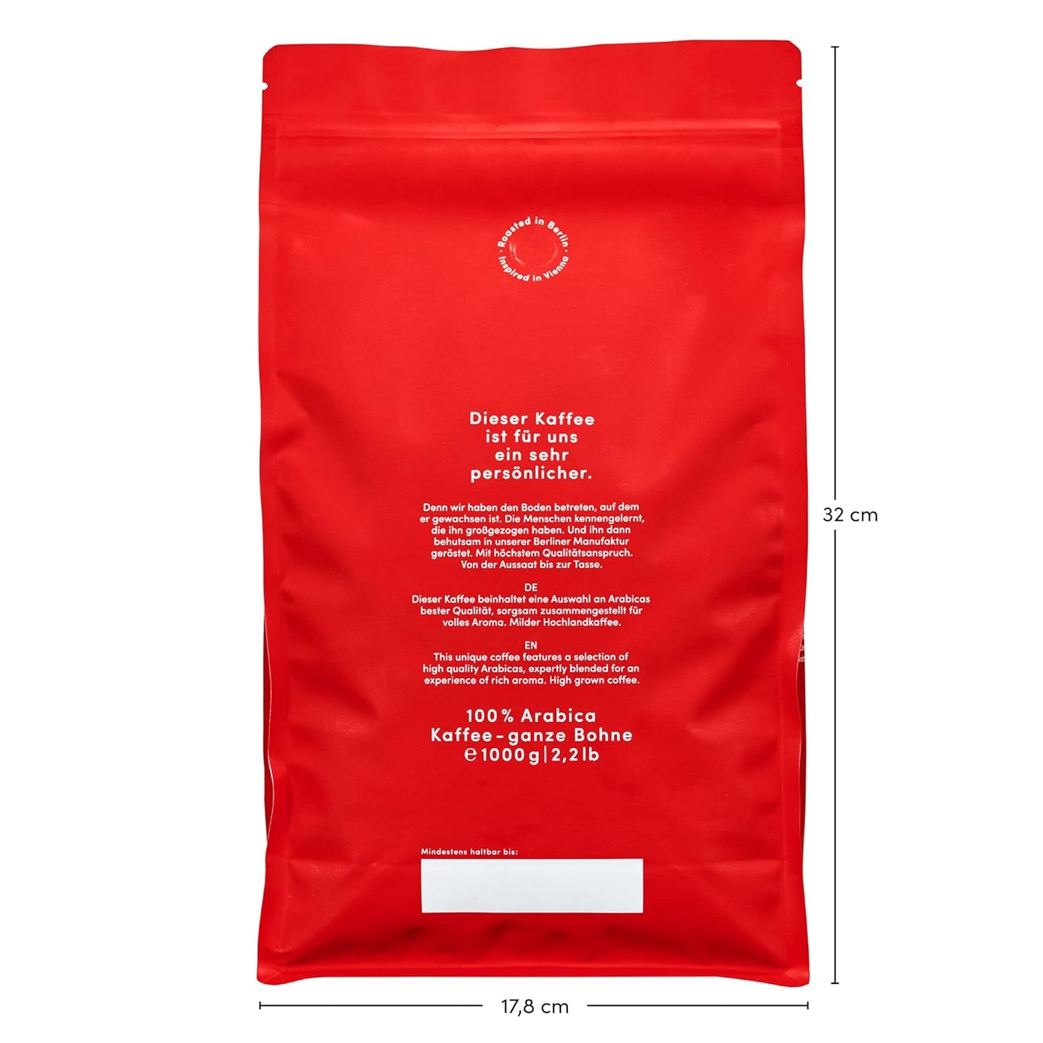 Grand Cru Espresso Blend - 100 % Arabica aus Brasilien, Indien & Tansania - fruchtig & komplex mit Earl Grey, Traube & grünem Apfel - ganze Bohnen - 1kg - frisch geröstet in Berlin