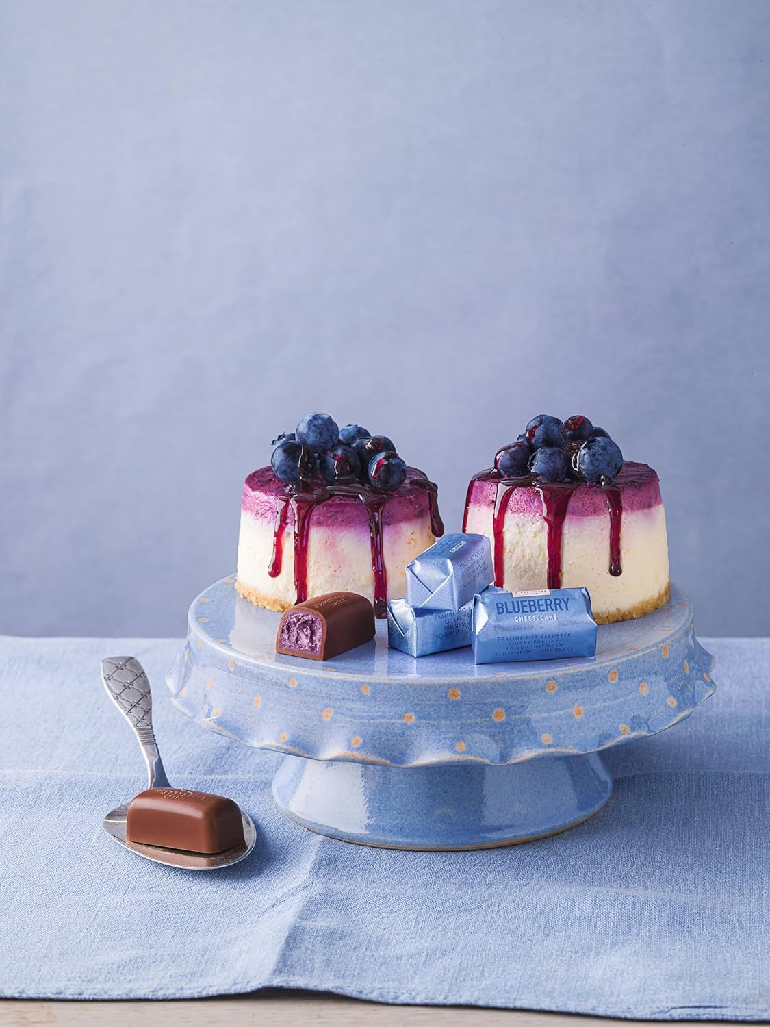 Niederegger Klassisk Chokolade "Blåbær Cheesecake" 100g