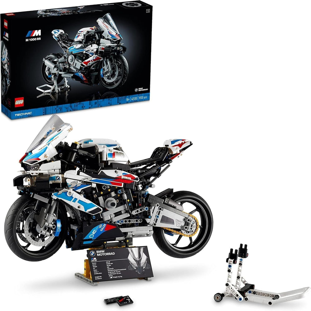 LEGO Technic BMW M 1000 RR Motorcykel Model Voksen Model Sæt Sæt som en håndværksgave til mænd og kvinder Hjem eller kontorindretning 42130 Byggesæt Besuche den LEGO-Store Single
