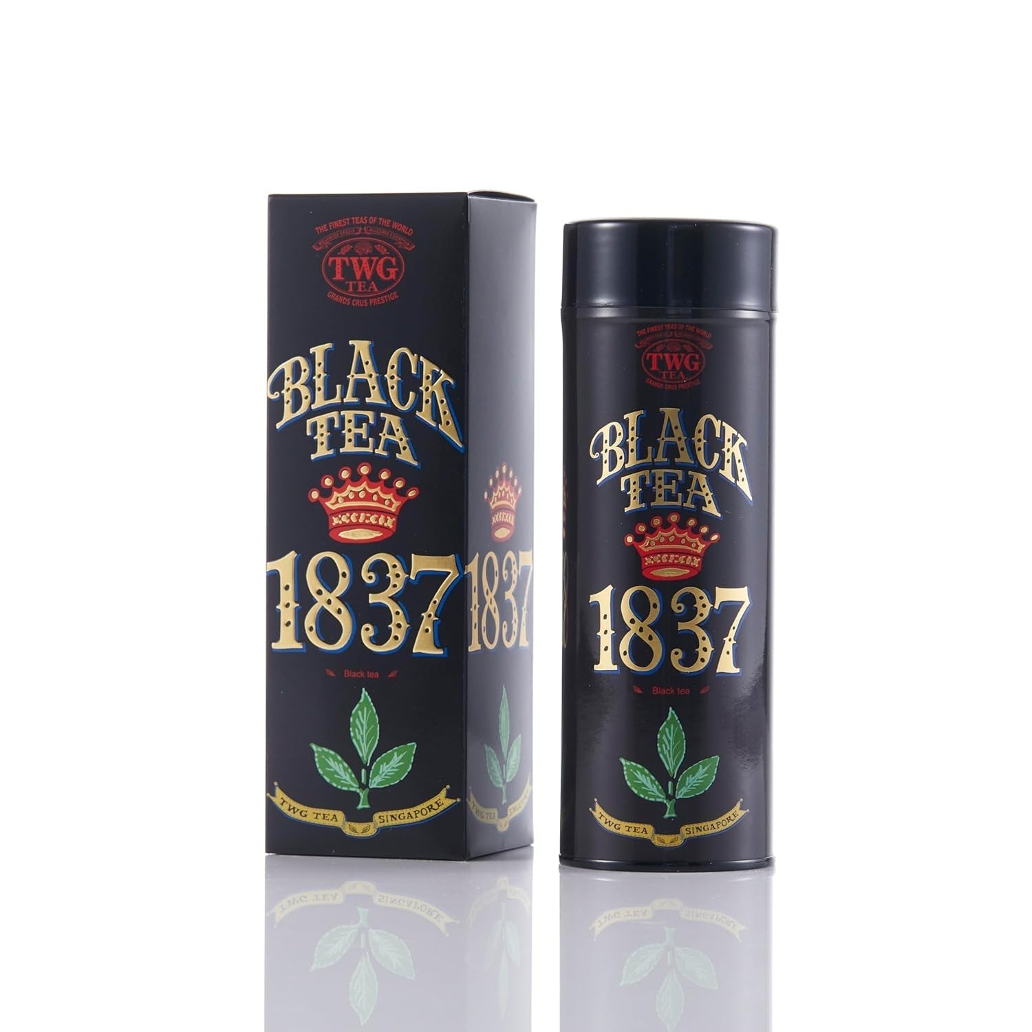 TWG Tea | 1837 Black Tea | Ceai negru | Fructe și flori | Cutie Haute Couture, 100 g | Set cadou