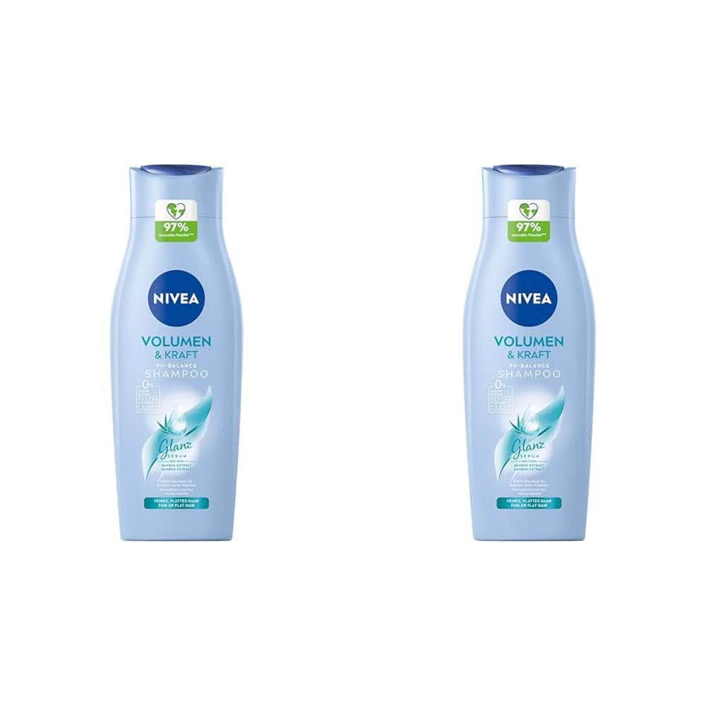NIVEA Volume Wonder Șampon de întărire, șampon de volum, 50 ml Duș și baie Naty Shop 2 x 400 ml