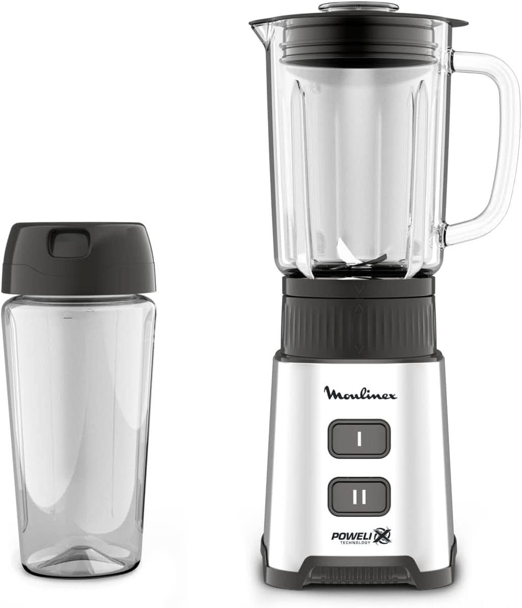 Blender Pulseo LM17GD, 400 W, 4 lame, 700 Ml, Recipient portabil 600 Ml Bucatarie Naty Shop