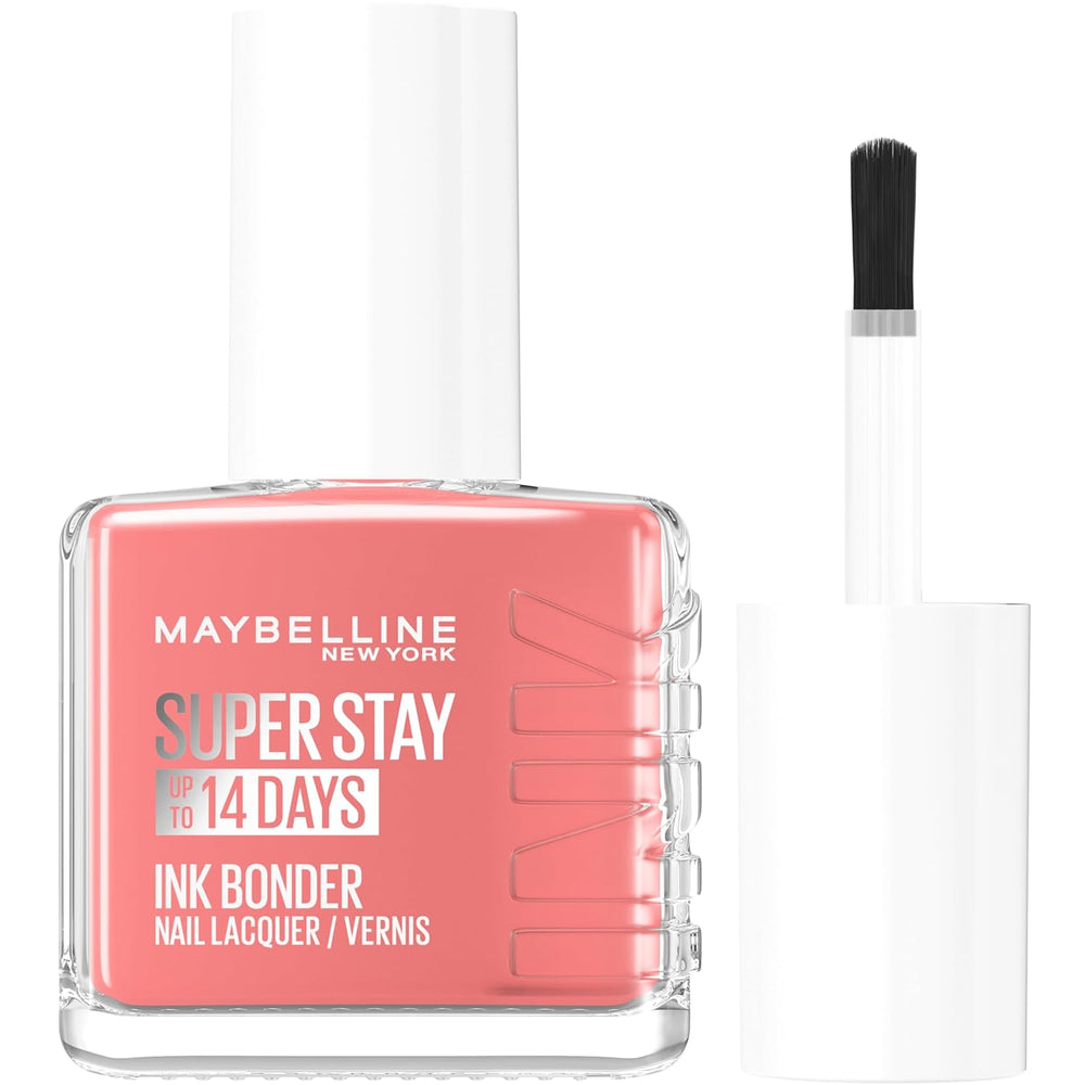 Maybelline New York Super Stay Ink Bonder 135 Nude Rose - langtidsholdbar neglelak til stærke negle og intens farve, 12,3 ml