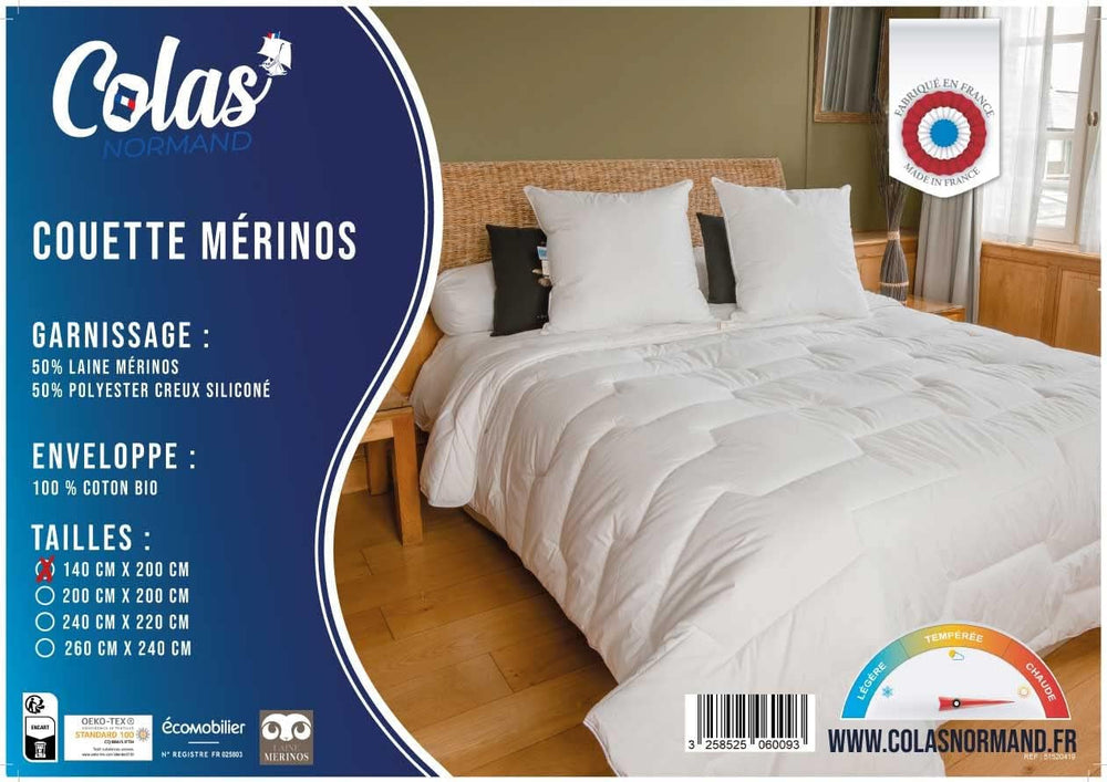 Dyne 140 X 200 Cm | Økologisk bomuld og merinould | Varm Maskinvaskes ved 30 °C Dyner og dyner Naty Shop