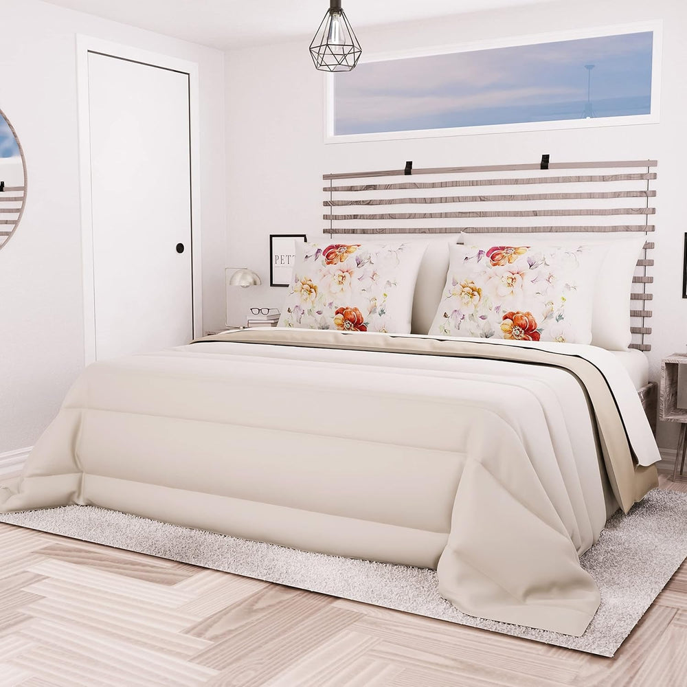 PETTI Artigiani Italiani - Dobbeltseng vintertæppe, maxi, monokrom, dobbeltsidet, hvid, grå, 100% Made in Italy