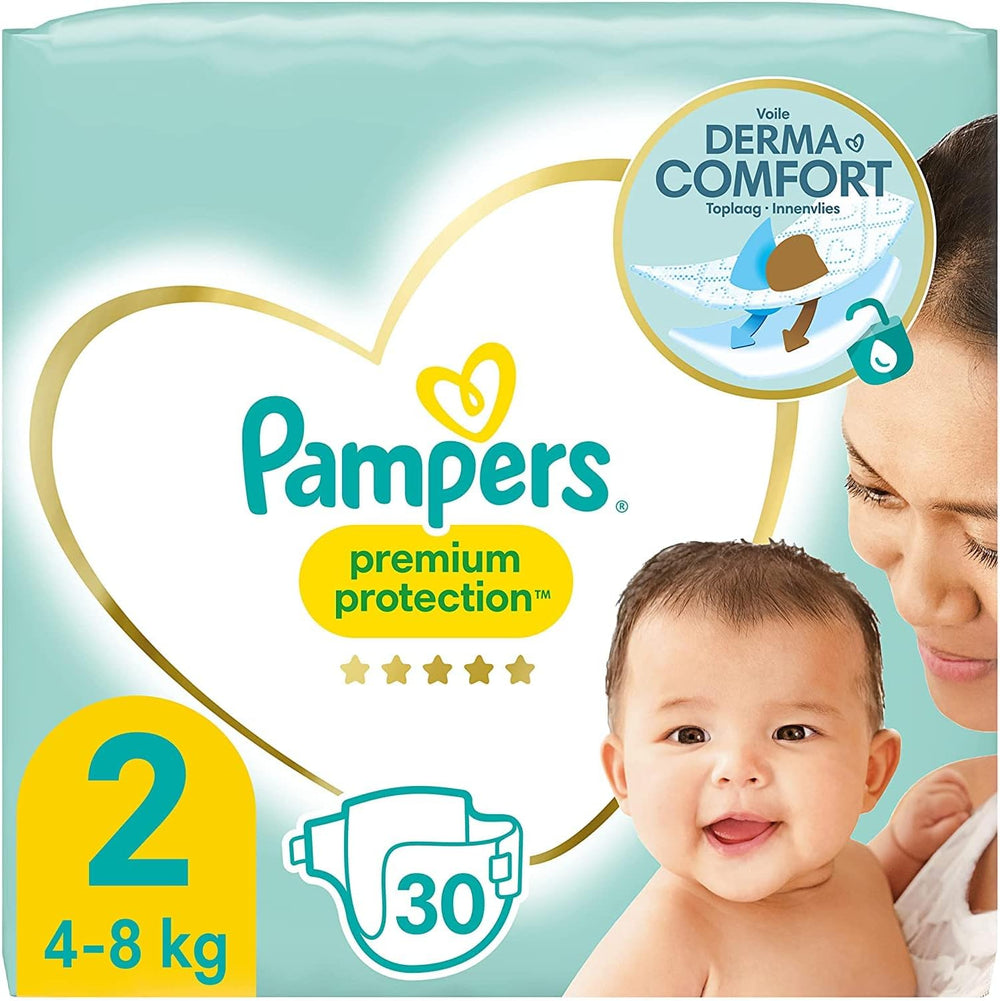 Pampers (gammel version), trusser, str. 4, 9 kg-15 kg, trepakning (1 x 88 bleer)