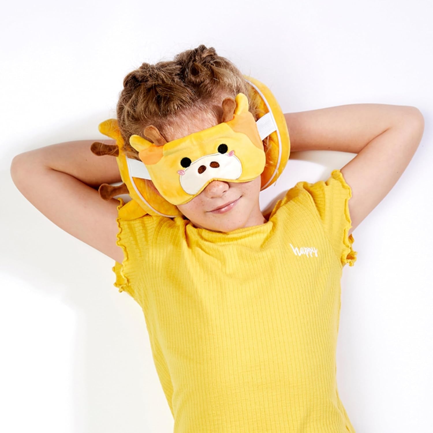 Puckator pernă girafă, EPS 93% poliester, 7% elastan, multicolor, mărime standard Perne calatorie Naty Shop