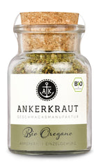 Ankerkraut BIO Oregano, gerebeltes Küchen-Kraut, 15 g i korkglas, Bio-Qualität zum selber Sürzen, Gewürz mediterranean Küche für Pizza & Pasta