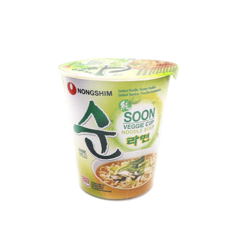 Nong Shim - Instant Cup Nudeln Soon Soon Veggie - Multipack (12 X 67 GR)