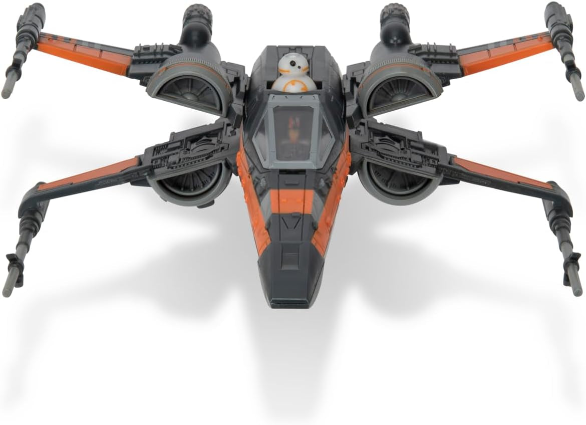 Bizak Star Wars Micro Galaxy Squadron Poe Dameron T-70 X-Wing 12 Cm Vehicul cu două figuri Poe Dameron și BB8 (62610040) Action figures Naty Shop