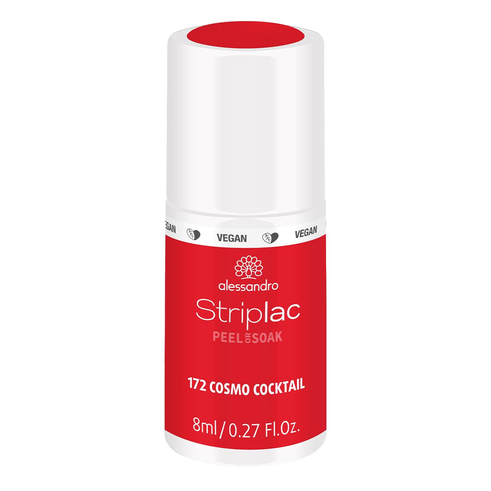 UV-neglelak alessandro Striplac Coral Sunshine – Delikat og langtidsholdbar – Nem fjernelse takket være fjernelsesteknologien – Vegansk og grusomhedsfri – 8 ml