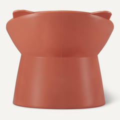 Amazon Basics Futternäpfe für Katzen, Katzenohrform, 2er-Pack, 13,2 × 13,2 × 11,4 cm, orange og blå