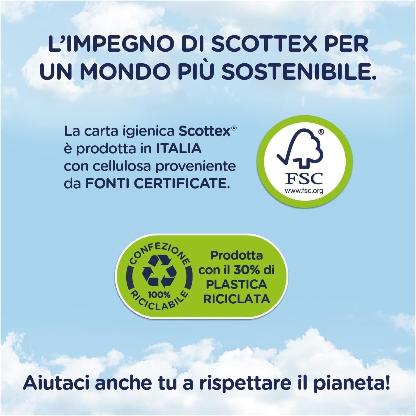 Hârtie igienică, curată, economie de spațiu, 64 role