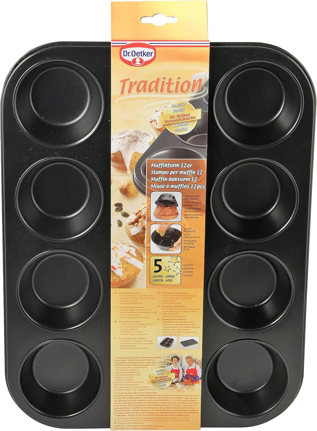 Dr. Oetker Muffinform 12-Er Mini Ø 7 Cm, Cupcake Form Für Saftige Muffins, Muffinblech Mit Antihaftbeschichtung, Menge: 1 Stück Forme og bageplader Naty Shop