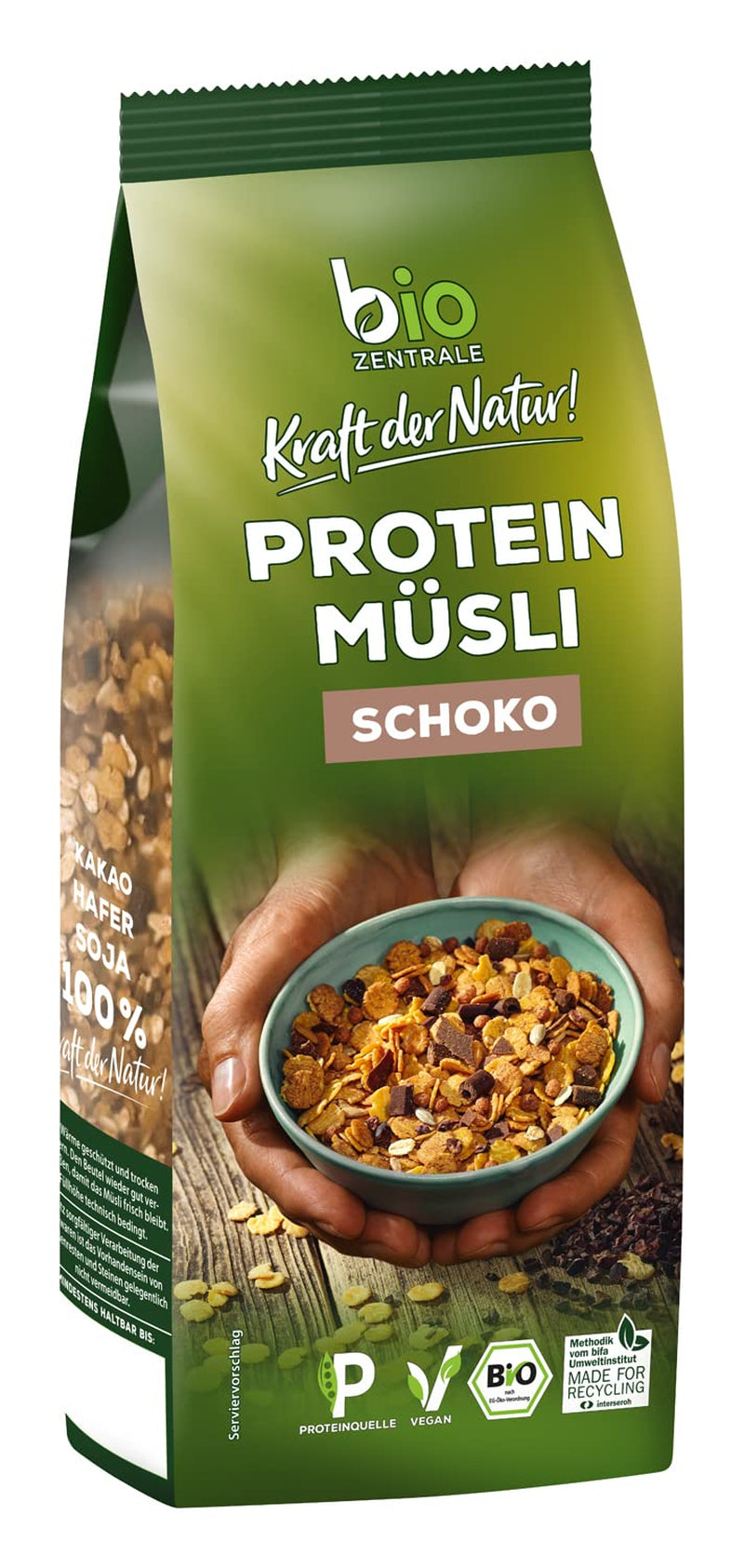 Biozentrale ren protein müsli - 375 g - Økologisk med honning - Som morgenmadsprodukter eller som snack