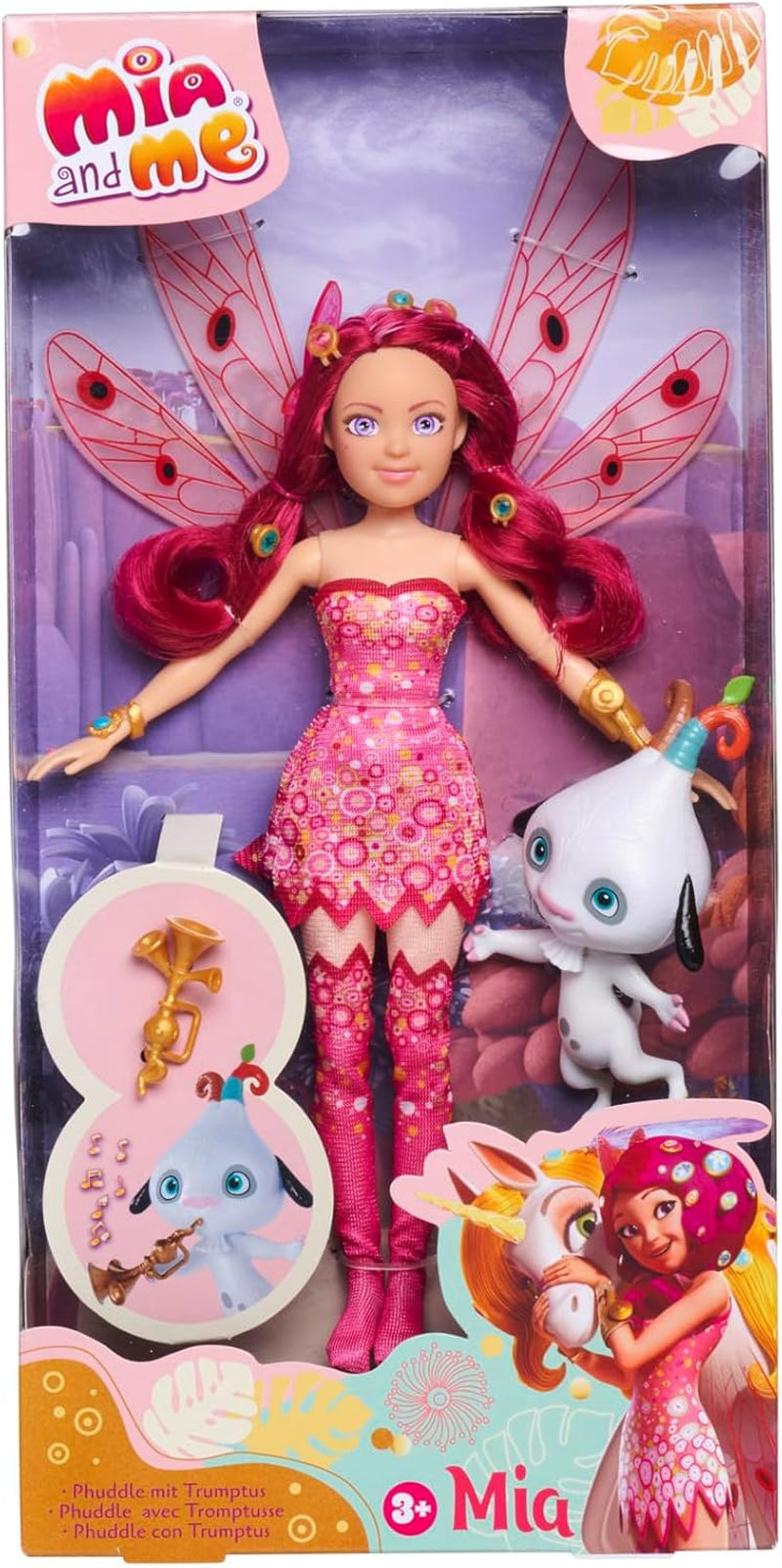 Simba 109480091 - Mia an Me Dressing Doll Mo, Elf cu aripi și picioare mobile, accesorii 6X și inel de prietenie, 24.5Cm, de la 3 ani [Exclusiv pe Amazon] Papusi Naty Shop Singur Mia