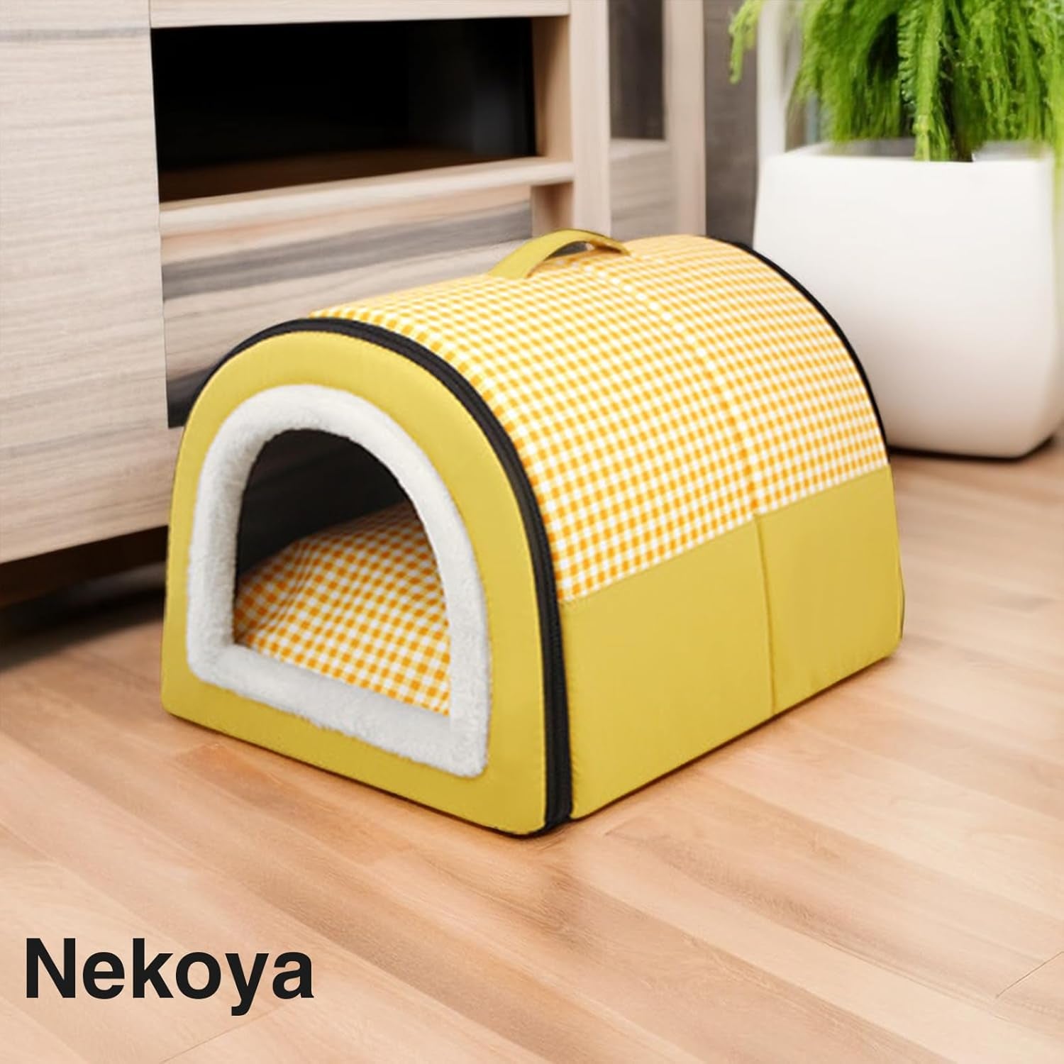 Katzenhöhle | Katzenhaus für Draußen Winterfest | Katzenhöhle Outdoor für Katzen | Katzenbett Höhle Katzenhaus Mit Abnehmbarem Waschbarem Matte | Wasserdichtes Wetterfestes Katzenbett Innen Draußen