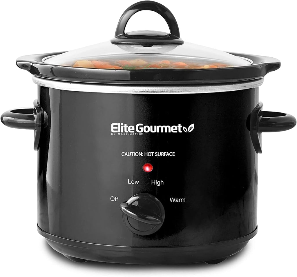 MST-250XS# Elektrischer Keramik-Schongarer Mit Einstellbarer Temperatur, Für Vorspeisen, Saucen, Suppen, Braten, Eintöpfe Und Dips, Spülmaschinenfest (1,7 L, Edelstahl) Naty Shop Elite Gourmet Mst-250Xw