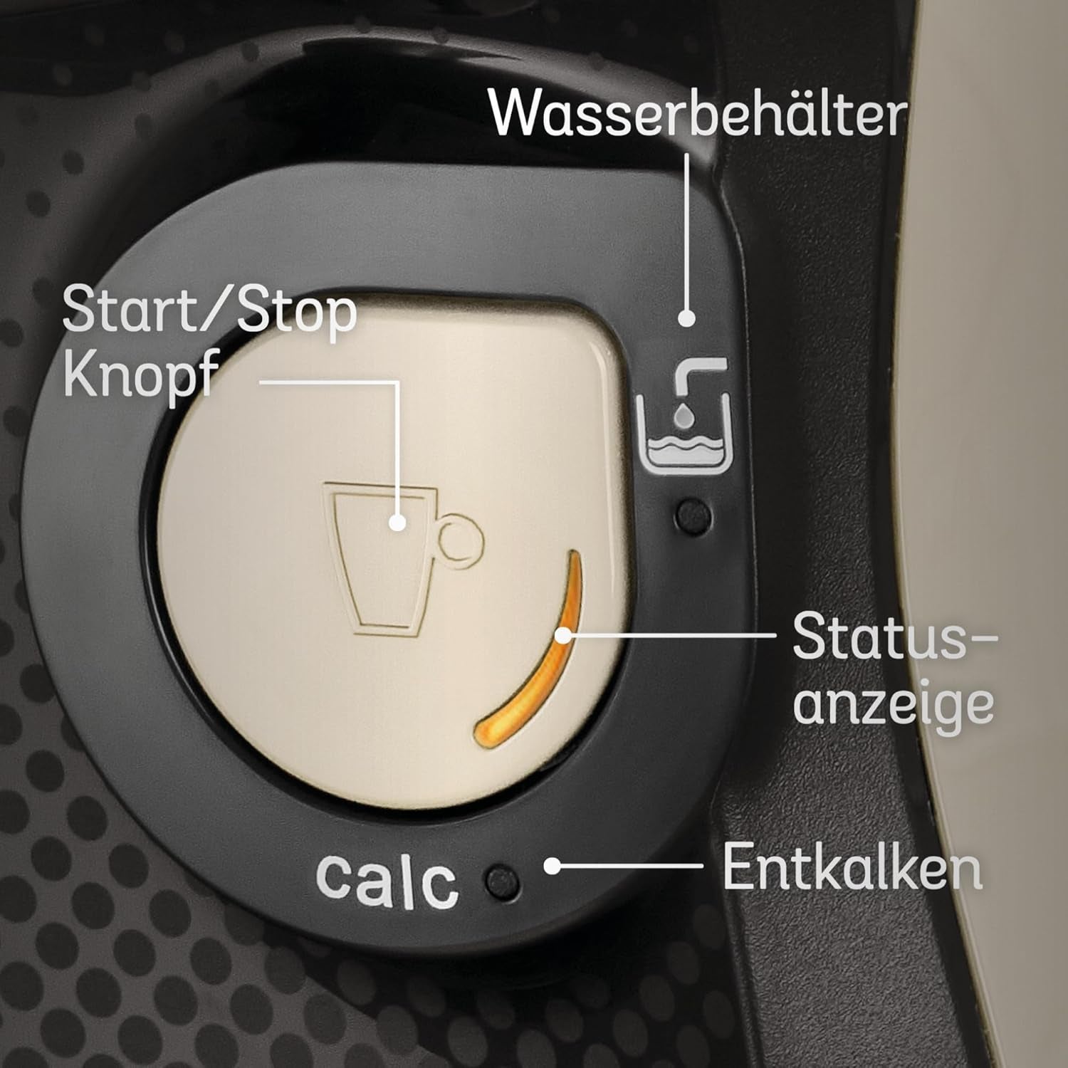 Espressor cu capsule Bosch Tassimo Happy Friendly TAS107E, peste 70 de băuturi, potrivit pentru toate tipurile de cești, oprire automată, sustenabil, dozare perfectă, economie de spațiu, 1400 W, crem/negru