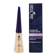 Herome naturlig pink neglelak med styrkende effekt - Neglelak velegnet til fransk manicure - Negleforstærker med en frisk pink farve - 10ml.