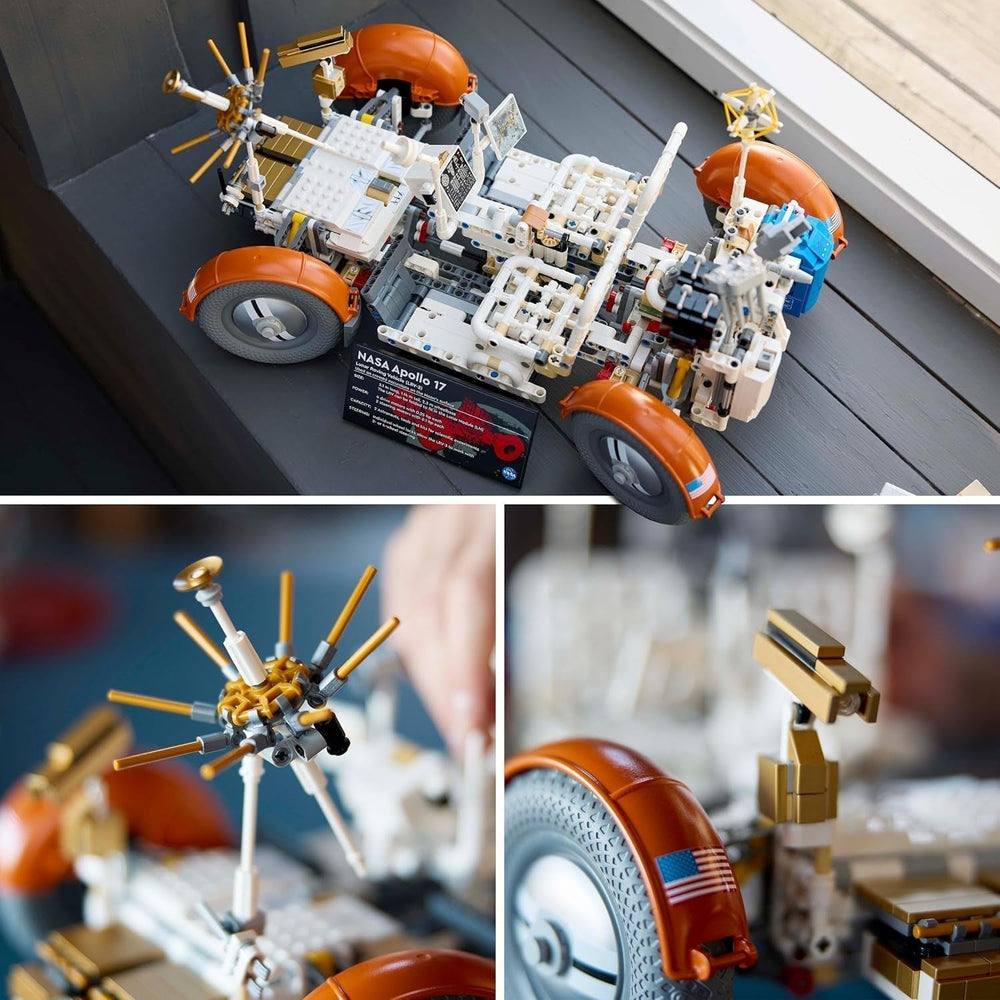 LEGO Technic NASA Apollo Lunar Roving Vehicle (LRV), Lunar Rover-model for voksne, rumsamlerobjekt for videnskabsentusiaster, byggelegetøj, rumfartøjsmodel 42182 byggesæt Besuche den LEGO-Store