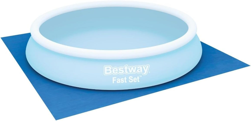 Bestway PE bundplade 396 x 396 cm, blå, firkantet