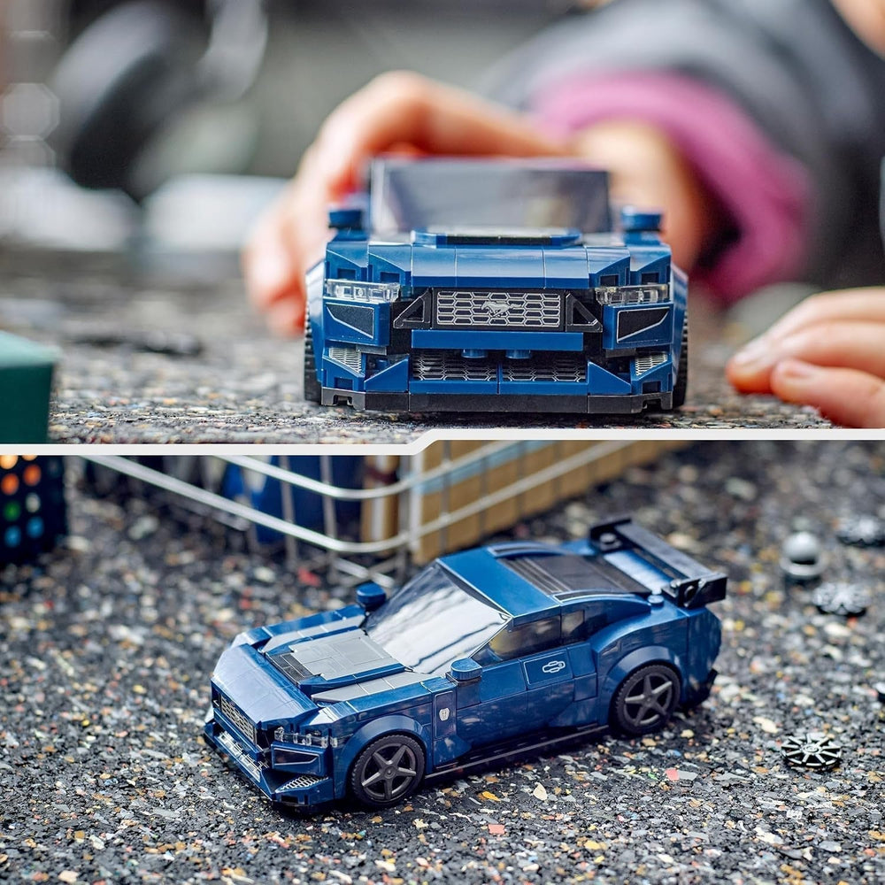 LEGO Speed Champions Ford Mustang Dark Horse Sportsvogn Minifigurer Billegetøj til børn at bygge, lege og vise, Gave til drenge, piger og bilfans 9 år gammel 76920 Byggesæt Besuche den LEGO-Store