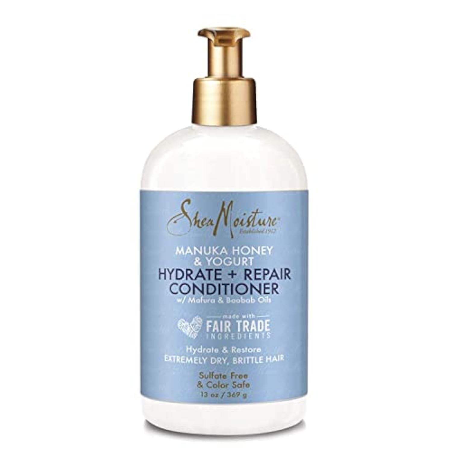 Sheamoisture Hydrate & Repair, Extreme Dry and Brittle Hair Conditioner, Manuka Honning og Yoghurt Sheamoisture Hair Care 369 gram