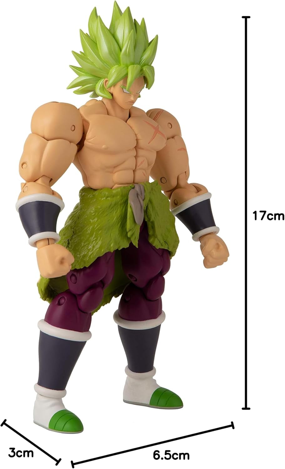 BANDAI - Dragon Ball Super - Figurine Dragon Stars 17 Cm - Super Saiyan Broly - Figura articulată Broly - Licența oficială Dragon Ball - Jucărie pentru copii 4+ ani - 36190J Action figures Naty Shop