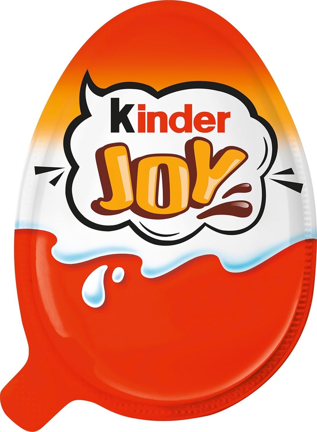 Kinder Joy pakke med 2 - Den ene halvdel med lækker mælk og kakaocreme og sprøde kugler, og den anden halvdel med en stor overraskelse - påskechokolade, påskeslik - påskegave - 40g