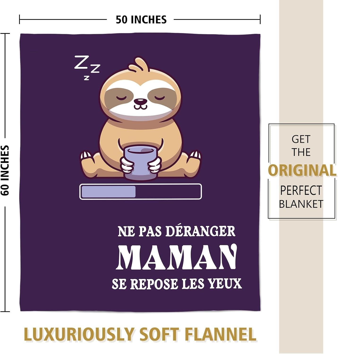 Niyewsor Fødselsdagsgave, Til mor, Fleecetæppe, Gave til mor, Mors Dag og julegaveidé til mor Niyewsor Senge og tæpper