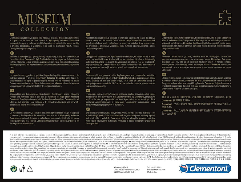 Clementoni 39378 Hokusai - Marele val - Puzzle 1000 piese, Colecție muzeu, Joc de îndemânare pentru întreaga familie, Joc de întindere colorat, Puzzle pentru adulți de la 14 ani Puzzle Naty Shop