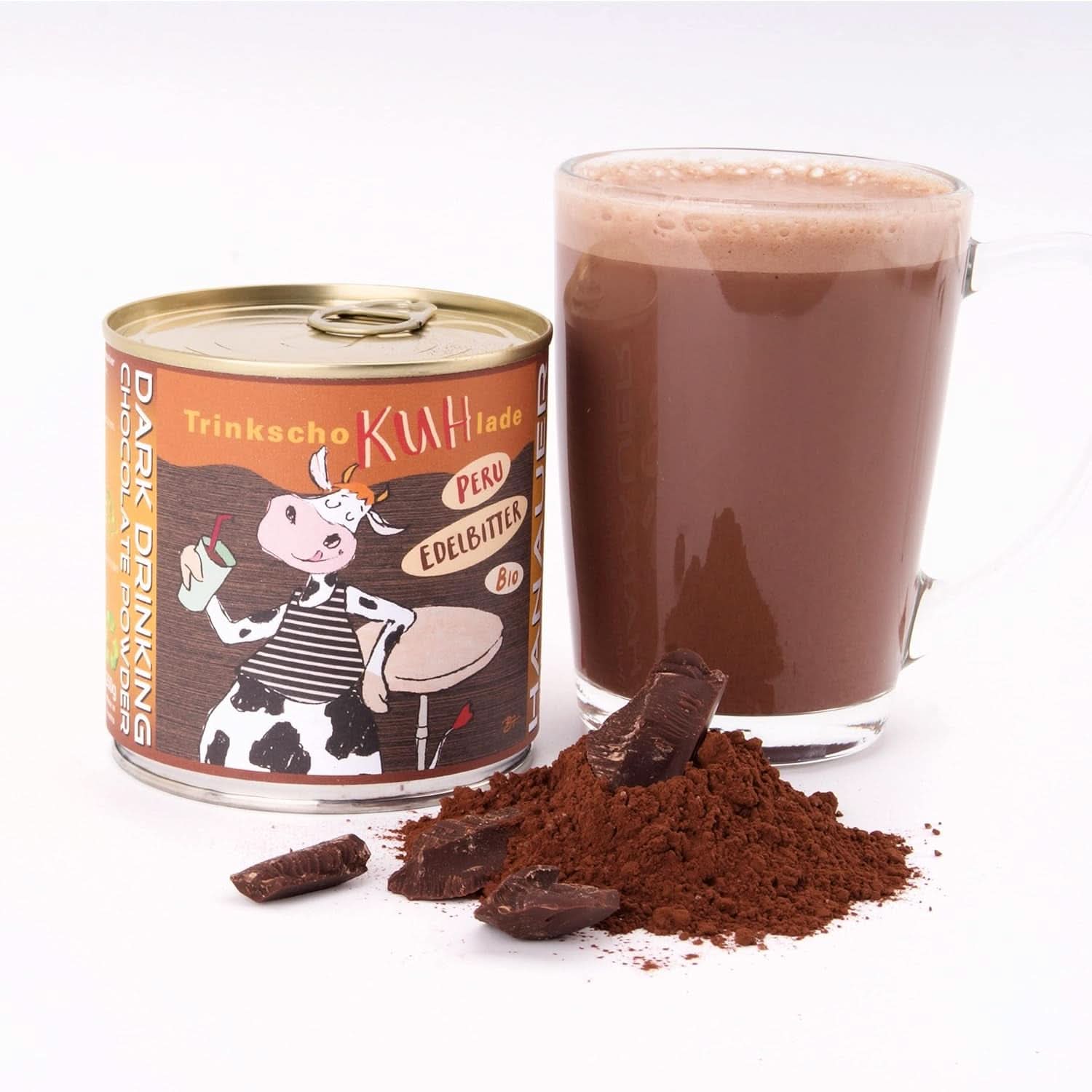Drikkechokolade, økologisk - æske 250 gram Kakao og varm chokolade Naty Shop Mælkechokolade