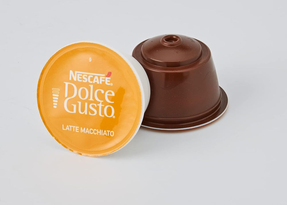 Latte Macchiato Vorratsbox 90 Kaffeekapseln (Aromatischer Espresso, 3-Schichten -Köstlichkeit aus feinem Milchschaum & Cappuccino, 48 Kaffeekapseln