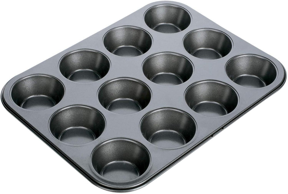 Bagform, Schwarz, 26,5 X 18 X 3 Cm Forme og bageplader Naty Shop 12 muffins