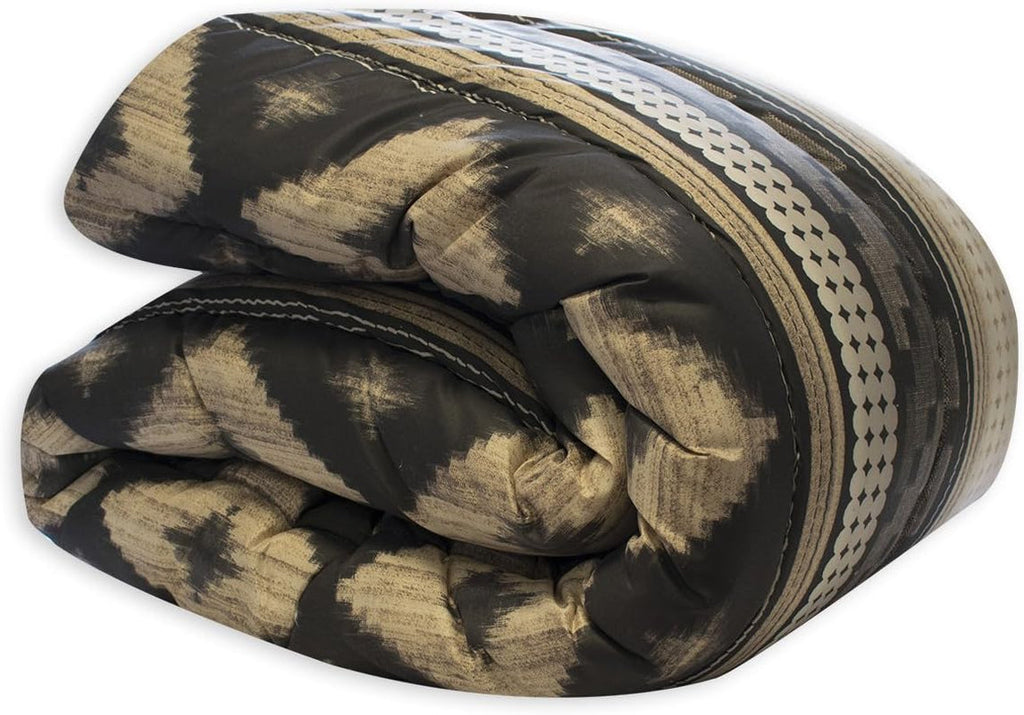 Bleu Câlin plapumă reversibilă bicoloră pentru 2 persoane, microfibră, burgundy/pepper, 220X240 cm Plapumi si pilote Naty Shop Ocru/Gri 220 X 240 Cm