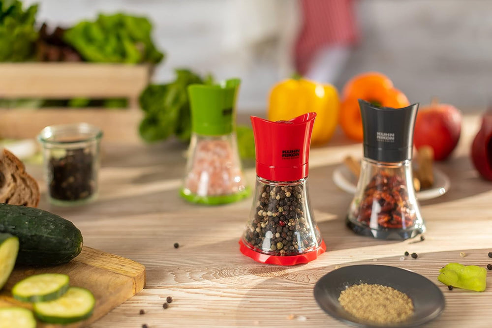 KUHN RIKON krydderikværn Mini (grøn), plastik, 12 X 12 X 8 cm Kværne og skæremaskiner Naty Shop