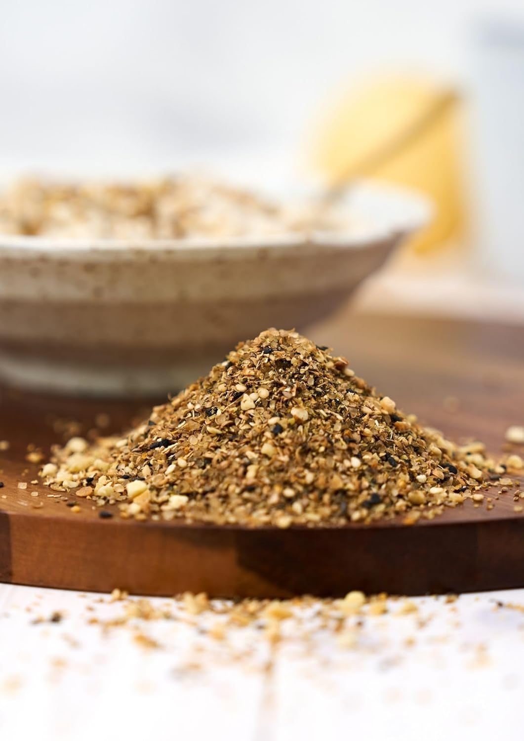 Fuchs Gewürze - Grød Topping "Sweet Dukkah" - sprød Topping med Haselnuss, Sesam og Mandeln für Havre-Meals - aus natürliche Ingrediens - 60 g i wiederverwendbarer, genbrugsbarer Dosis