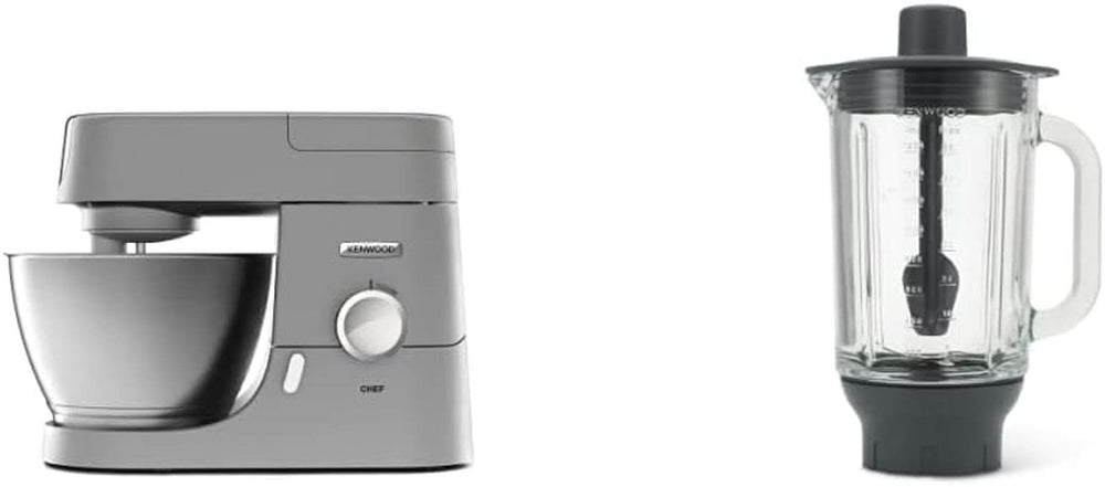 Kenwood Chef KVC3110S Food Processor, 4,6L blandeskål i rustfrit stål Mor & Baby Naty Shop Chef 4,6L Glasblender tilbehørspakke 1000W