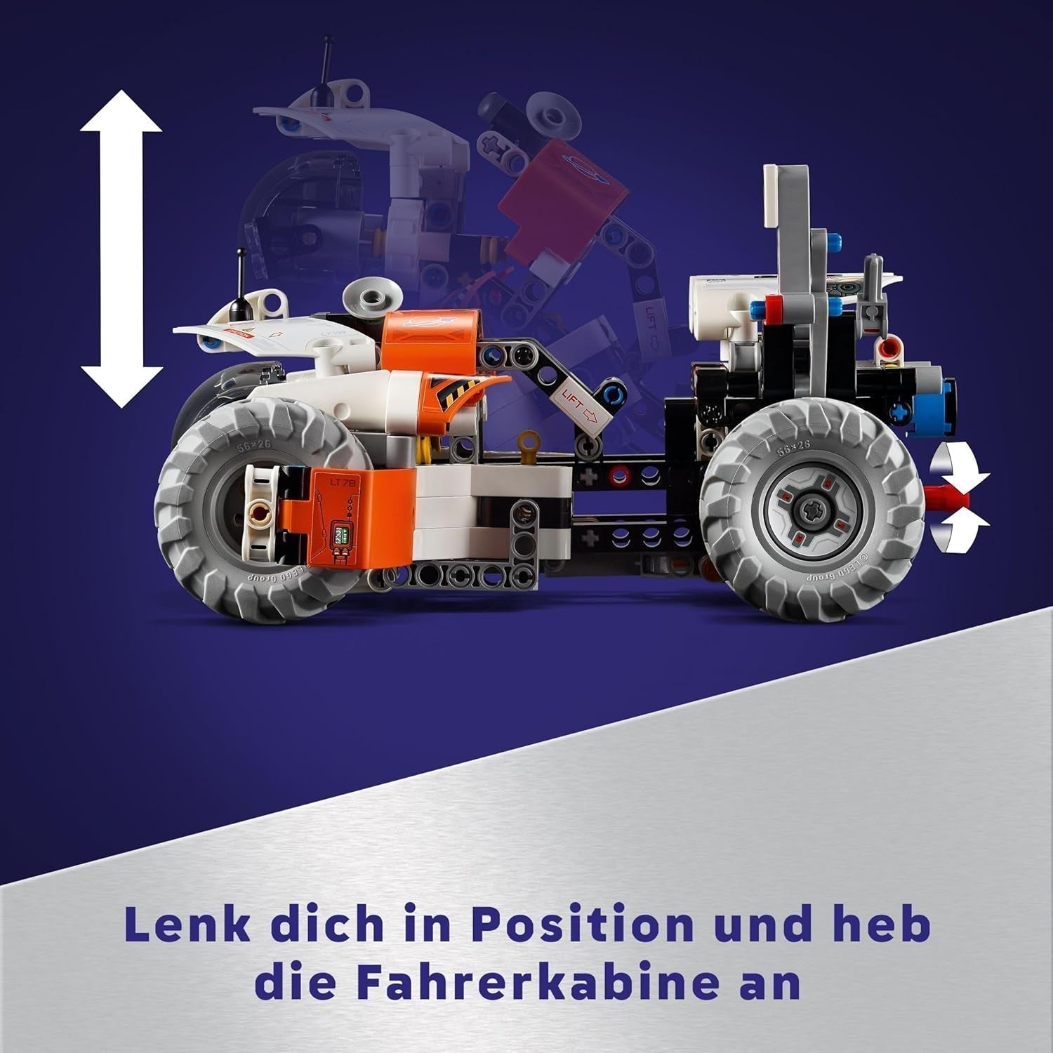 LEGO Technic LT78 rumtransportkøretøj, rumbyggesæt til udforskningsture og rumeventyr, fantasifuld legeoplevelse for drenge og piger, gave til børn over 8 år 42178 byggesæt Besuche den LEGO-Store