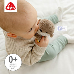 Fehn stick de prindere jucărie otter - jucărie de prindere jucărie de prindere pentru zăngănit, scârțâit, simțire și joc - un companion loial pentru bebeluși și copii mici de la 0+ luni Jucarii Bebe Naty Shop