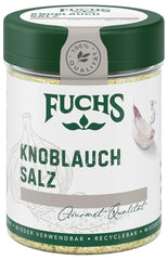 Fuchs Gewürze - Knoblauchsalz - Gewürzsalz für Dips, Saucen og Gemüse - naturlige ingredienser - 90 g i wiederverwendbarer, genbrugsbarer Dosis