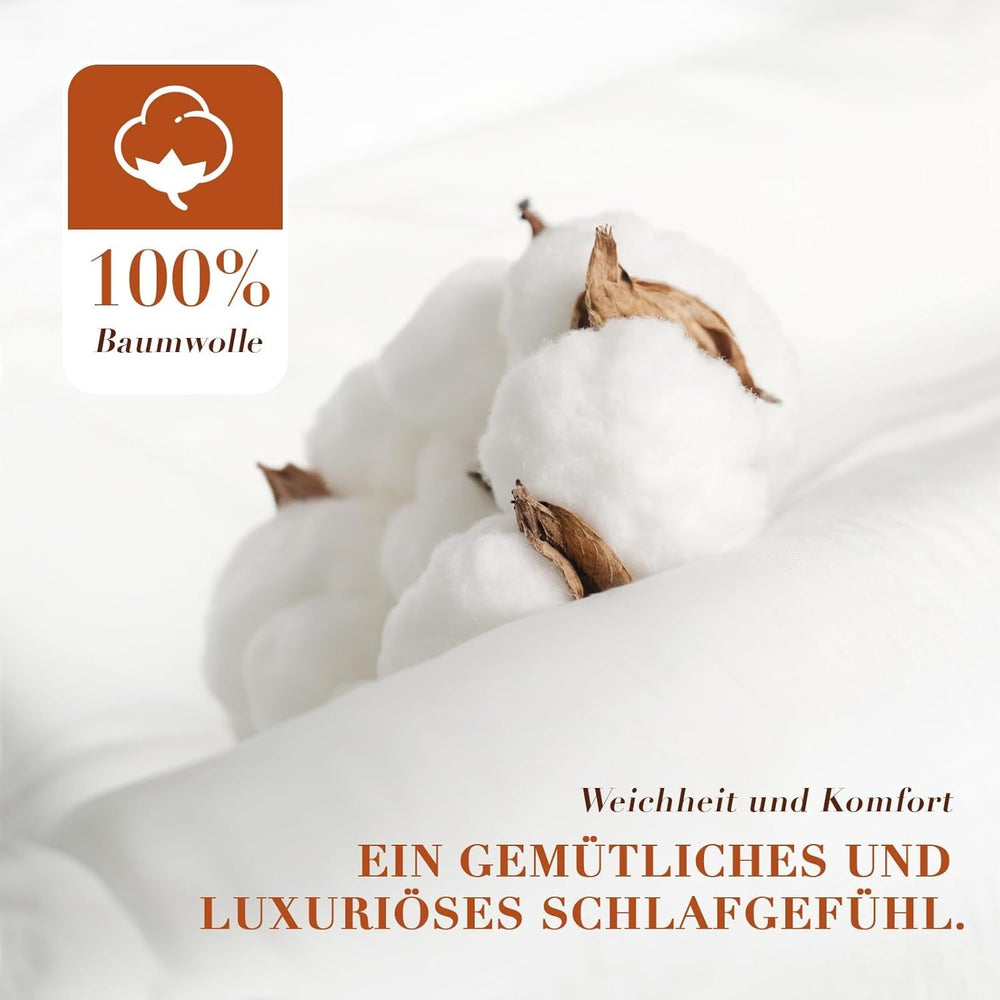 Dundyne 135X200 Alle årstider 100% bomuld 4 årstider Dyne 135X200 Med gåsedun og fjer Høj Fluffy 3D Baffelboks Medium Varme Dyner & dyner Naty Shop