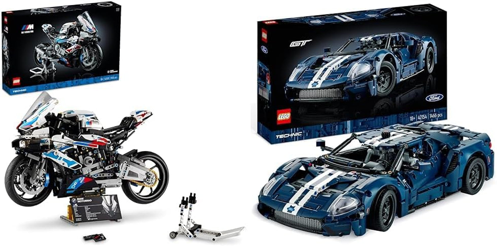 LEGO Technic BMW M 1000 RR Motorcykel Model Voksen Model Sæt Sæt som en håndværksgave til mænd og kvinder Hjem eller kontorindretning 42130 Byggesæt Besuche den LEGO-Store Bundt med Tie Bomb Model Kit