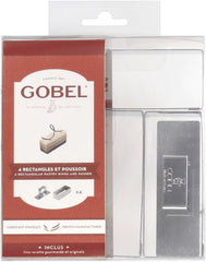 881780 Cutie conține 4 forme dreptunghiulare + pistil din oțel inoxidabil.